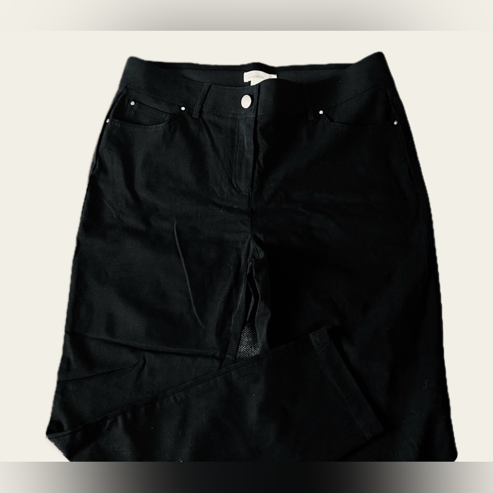 89th & Madison Classic Black Straight Leg Jeans